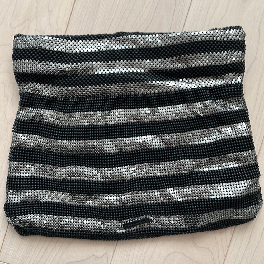 BCBG sequin clutch